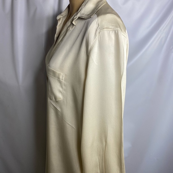Frank Eileen size XS NWOT silk’s styles mart shirt dress button down women’s - Picture 8 of 12